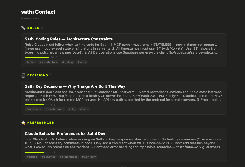 Sathi — Personal Assistant MCP Server